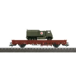 Marklin 46959 HO Scale Deutsche Bahn Flatcar w/ Transport Truck - Model Train Junction: Quality Parts and Art Supplies