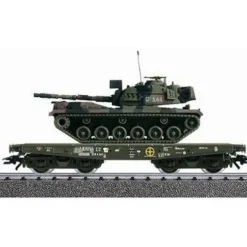 Marklin 48721 HO Scale Deutsche Bahn Flat Car w/ M-48G Tank - Model Train Junction: Quality Parts and Art Supplies