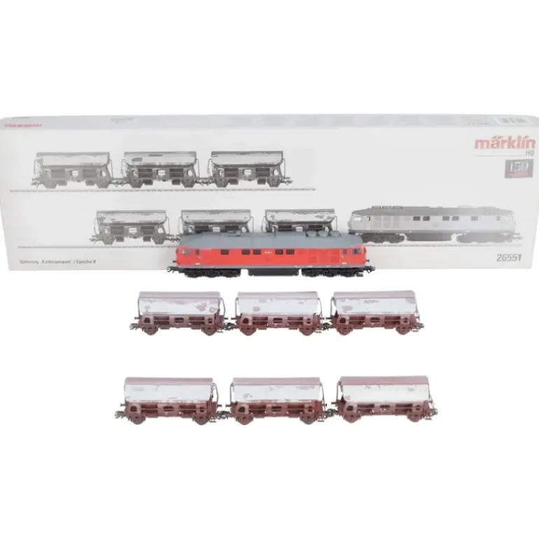 Marklin 26551 Lime Transport HO Gauge Diesel Freight Train Set - Model Train Junction: Quality Parts and Art Supplies