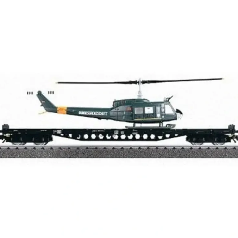 Marklin 47019 4MFOR Rs Flatcar with Helicopter - Model Train Junction: Quality Parts and Art Supplies
