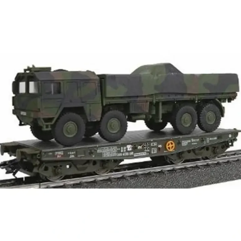 Marklin 48713 Rimmps Flatcar and 10T GL Trk - Model Train Junction: Quality Parts and Art Supplies