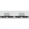 Marklin 82359 Z German Federal Railroad DB 705 Heavy-Duty Flat Car (Set of 2) - Model Train Junction: Quality Parts and Art Supplies