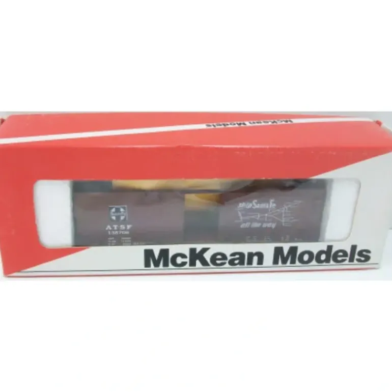 McKean 138706 ATSF HO Scale Boxcar Kit - Model Train Junction: Quality Parts and Art Supplies