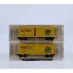 Micro-Trains 94-27 N Bakersfiled, Buttonwillow & Weed Patch 2-Car Boxcar Set MT/Box - Model Train Junction: Quality Parts and Art Supplies