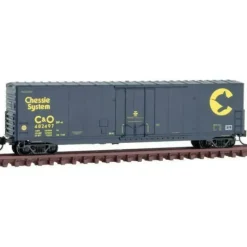 Micro-Trains, N Scale, 18100190, 50' Box Car with Plug Door, Chesapeake Ohio, #482497 - Model Train Junction: Quality Parts and Art Supplies