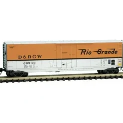 Micro-Trains, N Scale, 03800562, 50' Standard Box Car With Plug Door And No Roofwalk, Denver And Rio Grande Western, #60930 - Model Train Junction: Quality Parts and Art Supplies