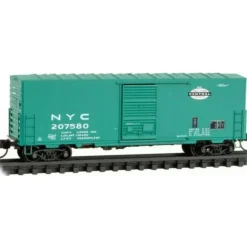 Micro-Trains, N Scale, 02400480, 40' Standard Box Car, Single Door And No Roofwalk, New York Central, #207580 - Model Train Junction: Quality Parts and Art Supplies