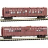 Micro-Trains, N Scale, 99305570, Weathered 50' Troop Car, Western Maryland, (2-Pack) - Model Train Junction: Quality Parts and Art Supplies