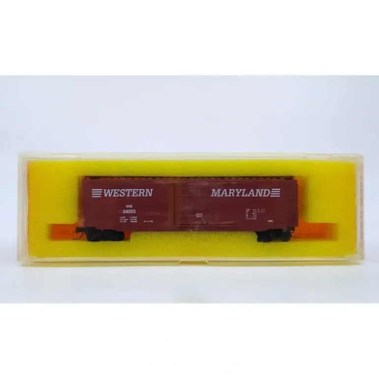 Micro-Trains 00-WM N Western Maryland 'Wild Mary' 50' Boxcar #34055 NIB - Model Train Junction: Quality Parts and Art Supplies