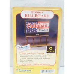 Midwest Products 3082 O Laser-Cut Wooden Billboard Kit - Model Train Junction: Quality Parts and Art Supplies