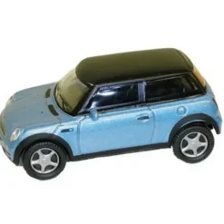 Model Power 19131 1:87 HO Minis Blue w/Black Roof Mini Cooper - Model Train Junction: Quality Parts and Art Supplies