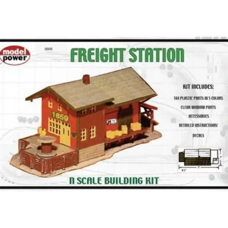 Model Power 1576 Freight Station Kit - Model Train Junction: Quality Parts and Art Supplies