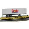 Model Power 98363 HO 51' FLAT/TRAILER, DOLE - Model Train Junction: Quality Parts and Art Supplies