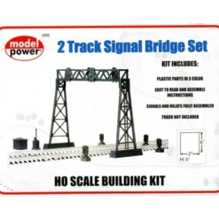 Model Power 419 HO 2 Track Railroad Signal Bridge Set Kit - Model Train Junction: Quality Parts and Art Supplies