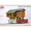 Model Power 453 HO Blue Coal Depot Building Kit - Model Train Junction: Quality Parts and Art Supplies