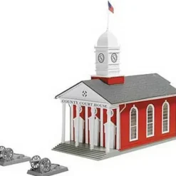 Model Power 183 HO Country Court House Kit - Model Train Junction: Quality Parts and Art Supplies