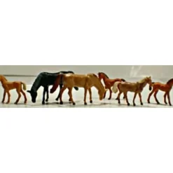 Model Power 5776 HO Horse Figures (Set of 6) - Model Train Junction: Quality Parts and Art Supplies