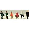 Model Power 5702 HO Passenger Figures (Set of 6) - Model Train Junction: Quality Parts and Art Supplies
