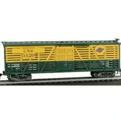 Model Power 735064 HO RTR 41' CATTLE CAR, C&NW - Model Train Junction: Quality Parts and Art Supplies