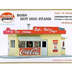 Model Power 441 HO Scale Bob's Hot Dog Stand Building Kit - Model Train Junction: Quality Parts and Art Supplies
