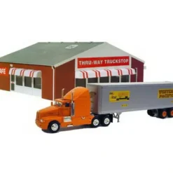 Model Power 767 HO Scale Built-up Thru-Way Truck Stop - Model Train Junction: Quality Parts and Art Supplies