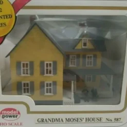 Model Power 587 HO Scale Built-up Grandma Moses' House - Model Train Junction: Quality Parts and Art Supplies