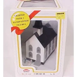 Model Power 582 HO Scale Church Built-up Lighted - Model Train Junction: Quality Parts and Art Supplies