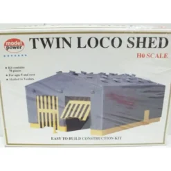 Model Power 611 HO Scale Dual Loco Shed Kit - Model Train Junction: Quality Parts and Art Supplies