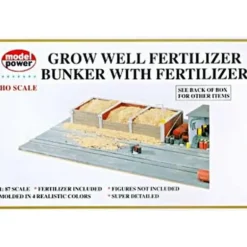 Model Power 313 HO Scale Fertilizer Bunker Building Kit - Model Train Junction: Quality Parts and Art Supplies
