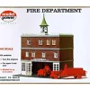 Model Power 409 HO Scale Fire Department Building Kit - Model Train Junction: Quality Parts and Art Supplies