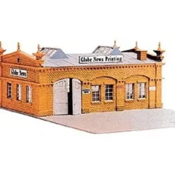 Model Power 477 HO Scale Globe News Building Kit - Model Train Junction: Quality Parts and Art Supplies