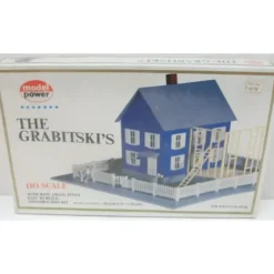 Model Power 485 HO Scale Grabitski's House Building Kit - Model Train Junction: Quality Parts and Art Supplies
