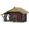 Model Power 640 HO Scale Hunter's Log Cabin-Lighted - Model Train Junction: Quality Parts and Art Supplies