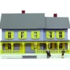 Model Power 590 HO Scale Jordan's House Lighted W/2 Figures Built-Up - Model Train Junction: Quality Parts and Art Supplies