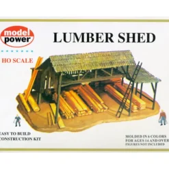 Model Power 436 HO Scale Lumber Shed Building Kit - Model Train Junction: Quality Parts and Art Supplies