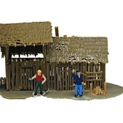 Model Power 641 HO Scale Old Storage Shed - Model Train Junction: Quality Parts and Art Supplies