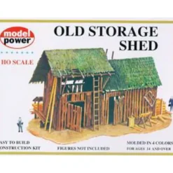 Model Power 435 HO Scale Old Storage Shed Building Kit - Model Train Junction: Quality Parts and Art Supplies