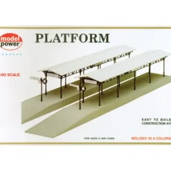 Model Power 478 HO Scale Station Platform Kit (Pack of 2) - Model Train Junction: Quality Parts and Art Supplies