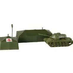 Model Power 665 HO Scale Tents w/Vehicles & Figures - Model Train Junction: Quality Parts and Art Supplies