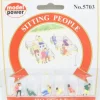 Model Power 5703 HO Sitting People Figures (Set of 6) - Model Train Junction: Quality Parts and Art Supplies