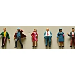 Model Power 5708 HO Standing People Figures (Set of 6) - Model Train Junction: Quality Parts and Art Supplies