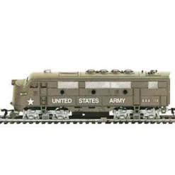Model Power 96813 HO US Army F2A Dual Drive Lighted Diesel Locomotive - Model Train Junction: Quality Parts and Art Supplies