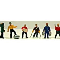 Model Power 5714 HO Work People Figures (Set of 6) - Model Train Junction: Quality Parts and Art Supplies