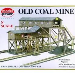 Model Power 1552 N Coal Mine Plastic Building Kit - Model Train Junction: Quality Parts and Art Supplies