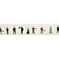 Model Power 1343 N Railroad Steam Era People Figures (Set of 9) - Model Train Junction: Quality Parts and Art Supplies