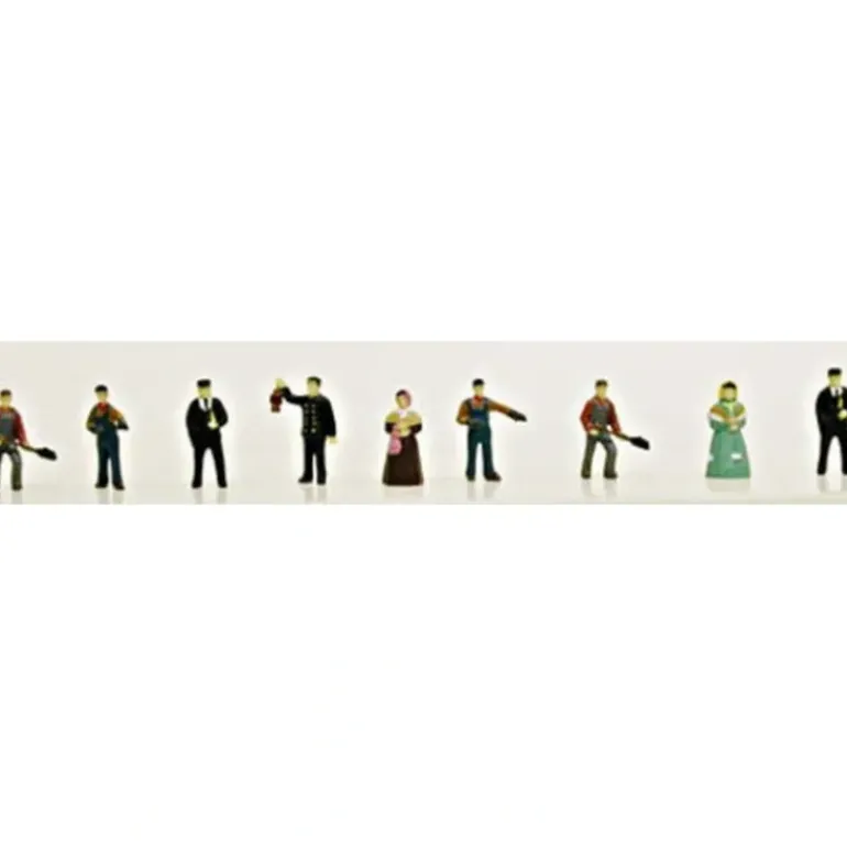 Model Power 1343 N Railroad Steam Era People Figures (Set of 9) - Model Train Junction: Quality Parts and Art Supplies