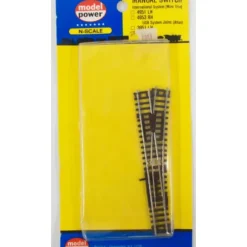 Model Power 3953 N Right Hand Manual Switch Turnout - Model Train Junction: Quality Parts and Art Supplies