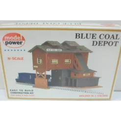 Model Power 1506 N Scale Blue Coal Depot Building Kit - Model Train Junction: Quality Parts and Art Supplies