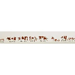 Model Power 1353 N Scale Brown & White Cow Figures (Set of 9) - Model Train Junction: Quality Parts and Art Supplies