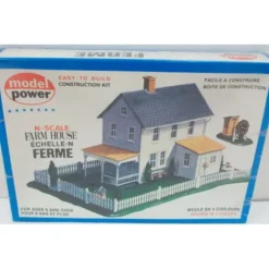 Model Power 1513 N Scale Farm House Building Kit - Model Train Junction: Quality Parts and Art Supplies
